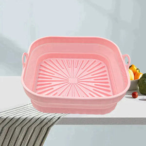 Sammenklappelig silikonegrillpande