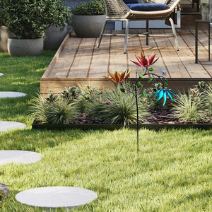 Smukke sommer flerfarvede blomster Wind Spinner