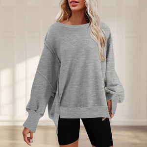 Oversized sweater med lommer til kvinder