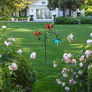 Smukke sommer flerfarvede blomster Wind Spinner