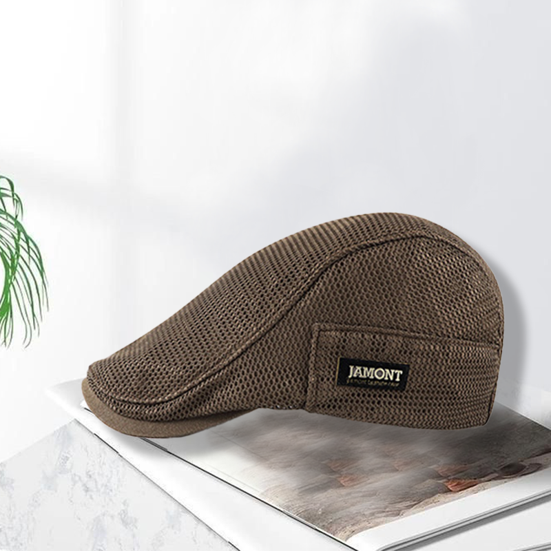 Mænds sommer Mesh Newsboy flad kasket