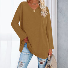 Indlæs billede til gallerivisning Drop Sleeve Bluse med V-udskæring
