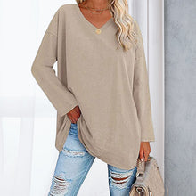Indlæs billede til gallerivisning Drop Sleeve Bluse med V-udskæring
