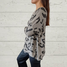 Indlæs billede til gallerivisning Italiensk sweater med dyreprint
