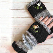 Indlæs billede til gallerivisning Varme patchwork-broderede handsker
