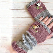 Indlæs billede til gallerivisning Varme patchwork-broderede handsker
