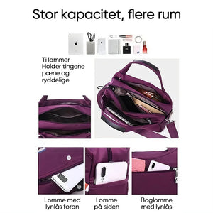 Vandtæt nylon håndtaske