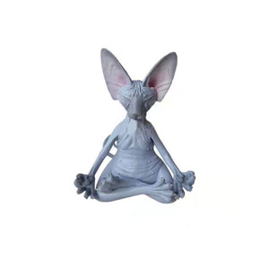 Sphynx kat yoga statue