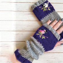 Indlæs billede til gallerivisning Varme patchwork-broderede handsker
