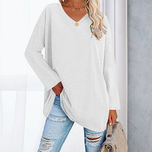 Indlæs billede til gallerivisning Drop Sleeve Bluse med V-udskæring
