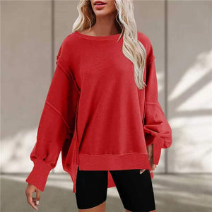 Oversized sweater med lommer til kvinder