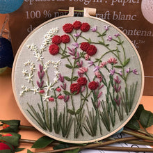 Indlæs billede til gallerivisning Ringformet blomsterbroderisæt til begyndere
