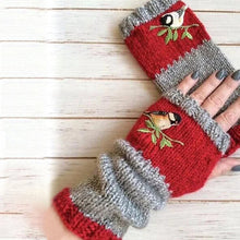Indlæs billede til gallerivisning Varme patchwork-broderede handsker
