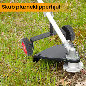 Støttehjul til plæneklipper