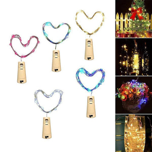LED flaske lys kork nat lys DIY deco gave