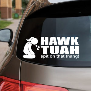 Høg Tuah spyttede på det Thang-klistermærke