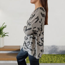 Indlæs billede til gallerivisning Italiensk sweater med dyreprint
