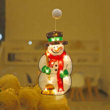 Indlæs billede til gallerivisning Julelys til vindueskarmen med sugekop
