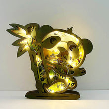 Indlæs billede til gallerivisning Wooden Carved Animal Ornaments (With Lights)
