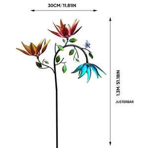 Smukke sommer flerfarvede blomster Wind Spinner