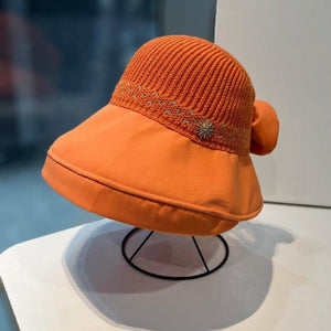 Sommermodesolhat med bred skygge