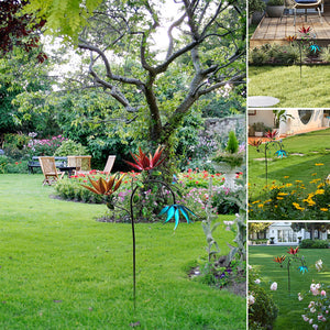 Smukke sommer flerfarvede blomster Wind Spinner