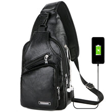 Indlæs billede til gallerivisning Crossbody taske med USB Port (Herre)
