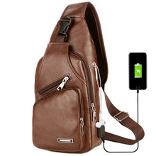 Indlæs billede til gallerivisning Crossbody taske med USB Port (Herre)
