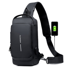 Indlæs billede til gallerivisning USB Opladelig Tyverisikret Sling/Skulder sportstaske
