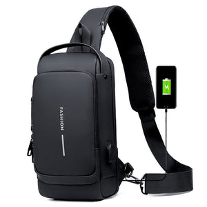 USB Opladelig Tyverisikret Sling/Skulder sportstaske