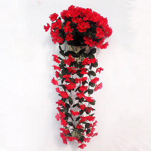Kunstig blomsterkurv til ophængning