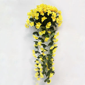 Kunstig blomsterkurv til ophængning