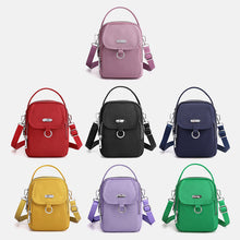 Indlæs billede til gallerivisning Letvægts vandtæt crossbodytaske med multilommer
