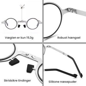 Teyou Anti-Blålys Ultralight Foldbare Læsebriller