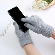 Indlæs billede til gallerivisning Jacquard Tykke handsker med touchskærms-funktion
