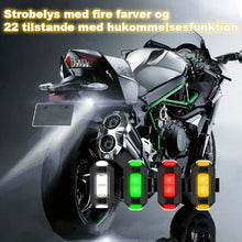 Indlæs billede til gallerivisning 4 farver LED flystroboskoplys og USB-opladning
