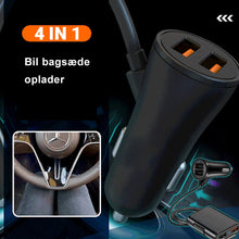 Indlæs billede til gallerivisning 4 i 1 oplader til bagsædet i bilen
