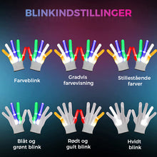 Indlæs billede til gallerivisning LED lysende skelethandsker
