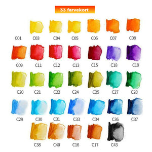 Solid Gouache-pigment palete - lad din kreativitet komme til udtryk!