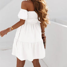 Indlæs billede til gallerivisning Rygløs en-skulder kjole
