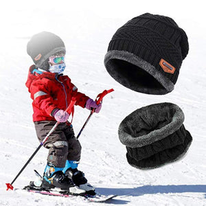Ideel rock Varm Beanie Cap med tørklæde