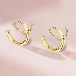 Minimalistiske Twist Wrap Krybende klatremaskine Cuff øreringe