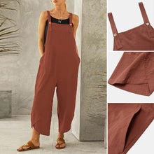 Indlæs billede til gallerivisning Ensfarvet afslappet jumpsuit (Dame)
