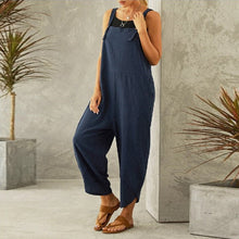 Indlæs billede til gallerivisning Ensfarvet afslappet jumpsuit (Dame)
