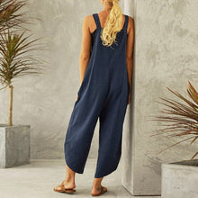 Indlæs billede til gallerivisning Ensfarvet afslappet jumpsuit (Dame)
