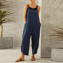 Indlæs billede til gallerivisning Ensfarvet afslappet jumpsuit (Dame)
