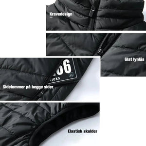 Hurtigtvarmende vest (8 varmelegemer)