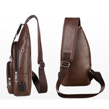 Indlæs billede til gallerivisning Crossbody taske med USB Port (Herre)
