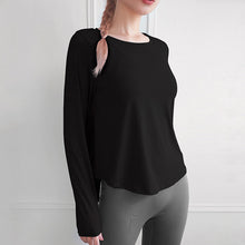 Indlæs billede til gallerivisning Yoga træningstop med slids bagpå
