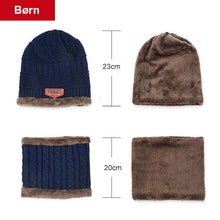 Indlæs billede til gallerivisning Ideel rock Varm Beanie Cap med tørklæde
